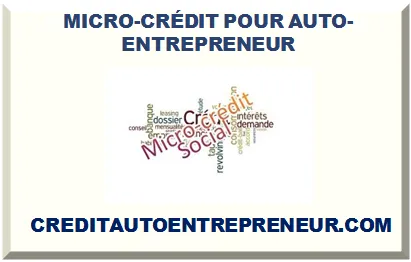MICRO-CRÉDIT POUR AUTO-ENTREPRENEUR